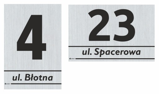TABLICZKA ADRESOWA NA DOM |DIBOND |20x30