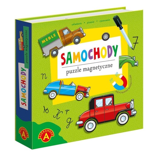 PUZZLE MAGNETYCZNE - SAMOCHODY ALEX