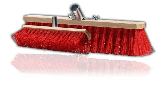 Szczotka ulicówka 40 cm z uchwytem, zamiatacz
