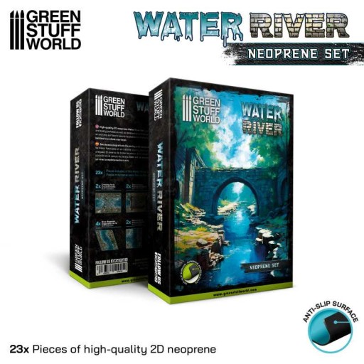 GREEN STUFF WORLD Water River - Neoprene Terrain Set