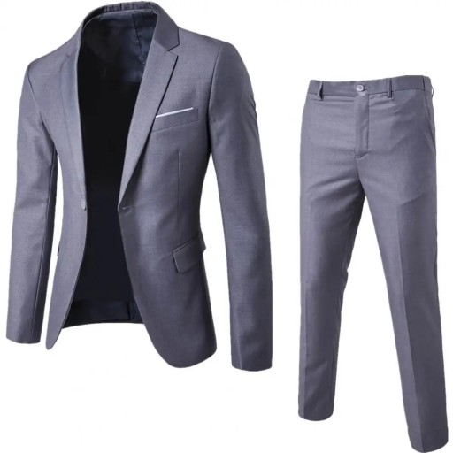 Formal Suit Pockets Korean Style Buttons Cuff Bl