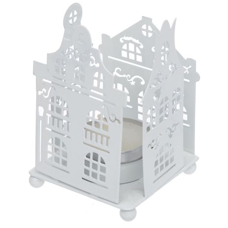 ŚWIECZNIK NA ŚWIECE TEALIGHTA LAMPION METALOWY