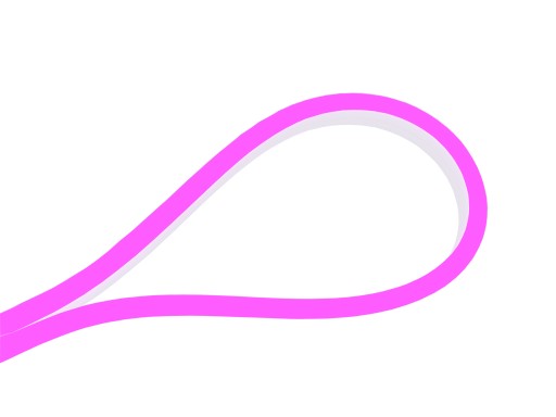 100cm neon flex FIOLETOWY silikon 100% wysoka jakość 8mm x 16mm ledon
