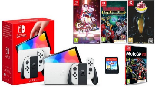 NINTENDO SWITCH OLED + ZELDA + GRY !!!