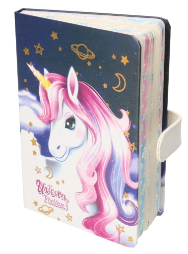 Notes A6 unicorn Wielokolorowy