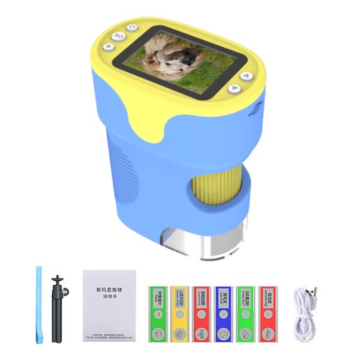 Children Microscope Camera Science Experiment Toy Monocular Microscope