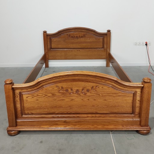 STYLOWE HOLENDERSKIE ŁÓŻKO RUSTYKALNE 140 DĄB VINTAGE