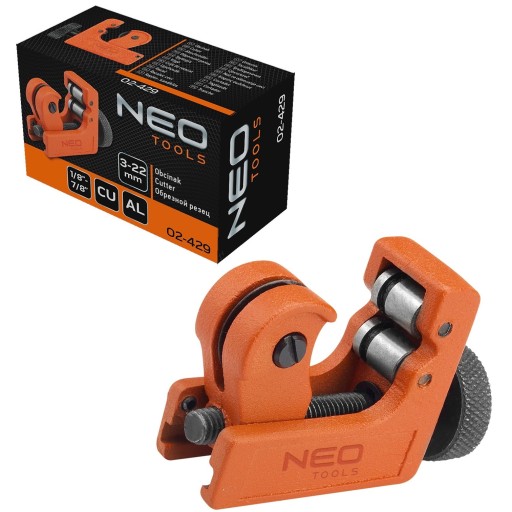 NEO Obcinak do rurek przewodów 3 - 22 mm ALU CU