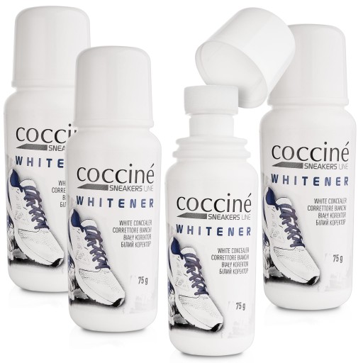 4x Coccine Biała Farba do Sneakersów Wybielacz But