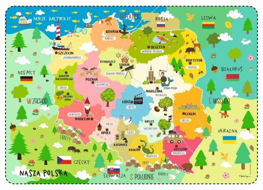 Podkładka na biurko Henry Polska 35x48