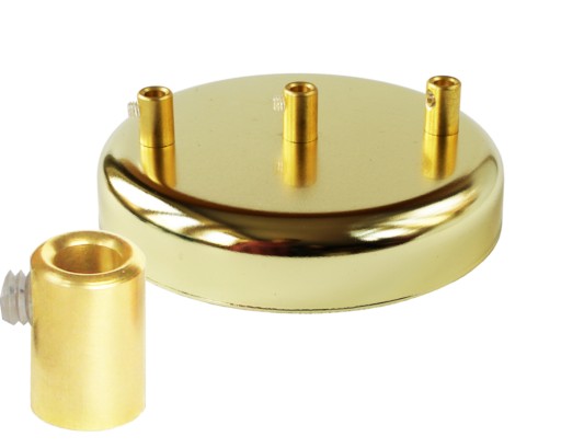 PODSUFITKA MASKOWNICA OKRĄGŁA 135MM 3 OTWORY ZŁOTA
