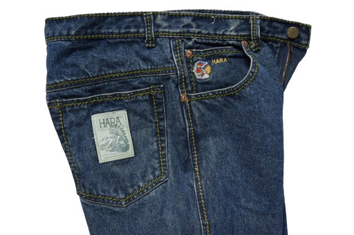 HARA INDIANIN WYSOKIE UNIKALNE SPODNIE JEANSY VINTAGE OLDSCHOOL 29/32