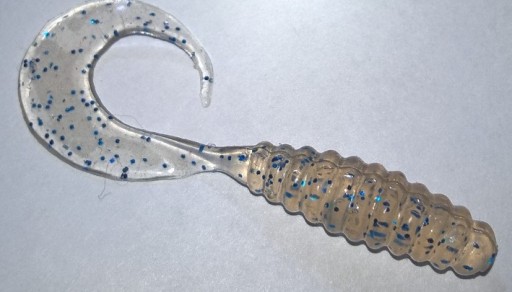 Manns Twister 3cm (2szt) Przeź.perła z nieb. brok