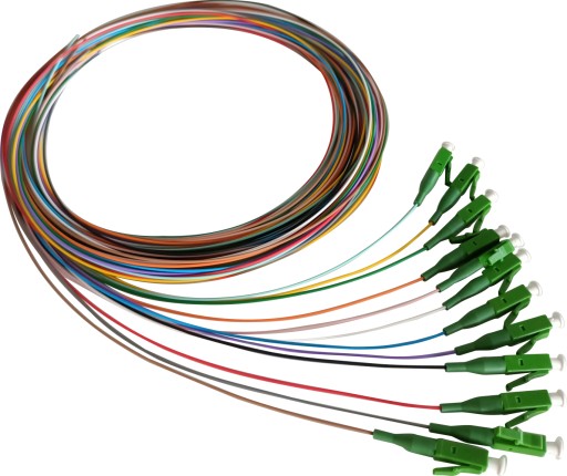 Pigtail jednomodowy12x LC/APC I G657A1 I Easy Strip 2m kolor