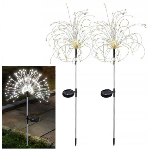 2X LAMPA SOLARNA OZDOBA OGRODOWA DMUCHAWCE 150 LED