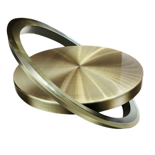 Recessed Garbage Cover ,360° Rotating Flap ,Decoration Round bronze