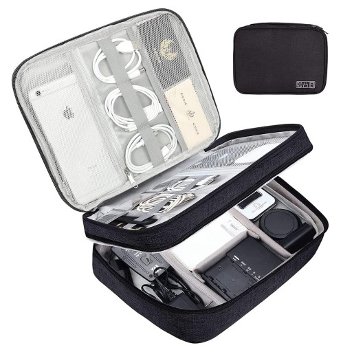 TORBA ETUI POKROWIEC ORGANIZER na APARAT Kable KARTY Pamięci CF SDHC - DUŻY