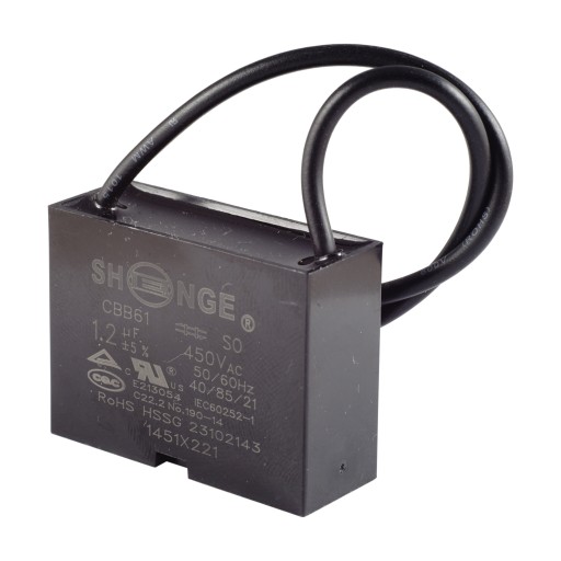 Kondensator rozruchowy 1.2uF 450V CBB61 SHENGE