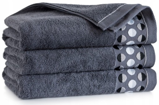 ZWOLTEX Ręcznik ZEN2 grafit BAWEŁNA EGIPSKA 70x140