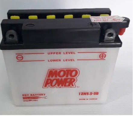 Ak. MotoPower CONV. 12V 5.5Ah/45A P+ 12N5.5-3B