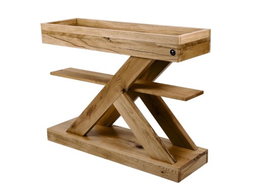 KONSOLA Dębowa Loft DREWNO LITE 120 cm SKD-275