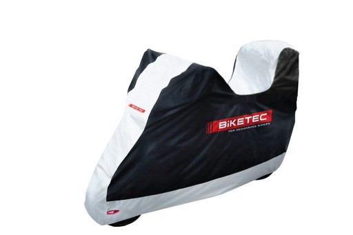 Pokrowiec na motocykl z kufrem BikeTec M oxford