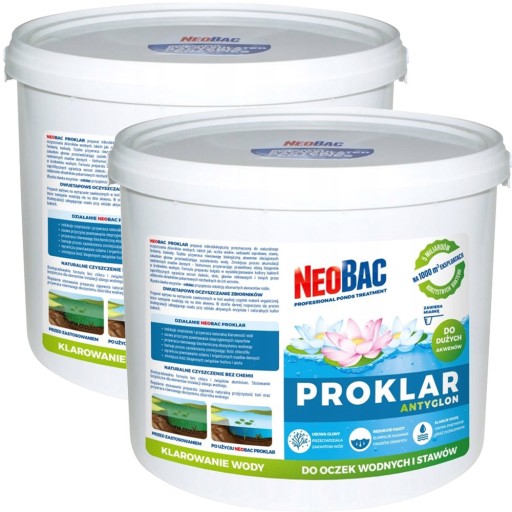 NeoBac PROKLAR 2x5kg Glony zielona woda szlam osad