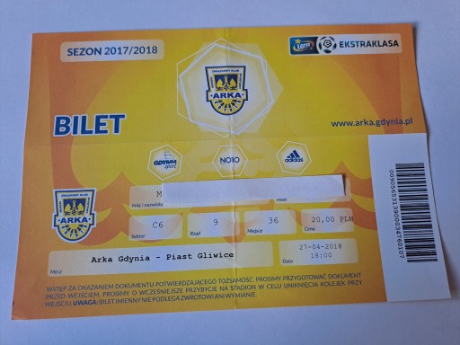 ARKA GDYNIA - PIAST GLIWICE 27-04-2018