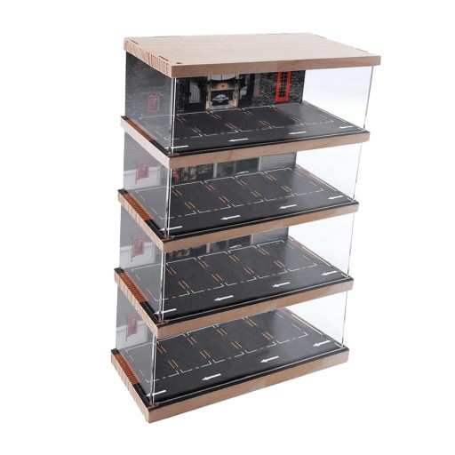 1/64 Scale Diecast Model Car Display Case 4 tier