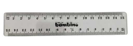 Linijka prosta Bambino 15 cm