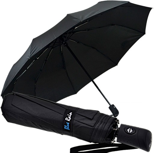 PARASOL MĘSKI PARASOLKA MĘSKA PEŁNY AUTOMAT CZARNA MOCNA UNISEKS