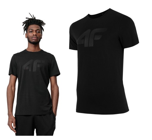 T-SHIRT 4F KOSZULKA MĘSKA BAWEŁNIANA SPORTOWA