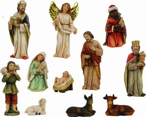 Śliczne Figurki do Szopki, 11-części do 8,0cm wys.