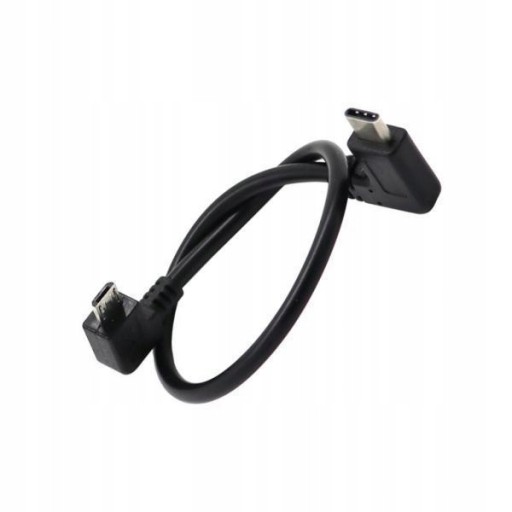4x Kabel Micro USB OTG Typ C Kątowy 30 cm dla