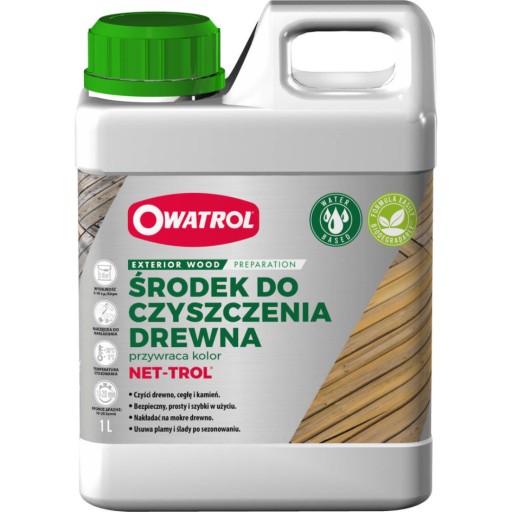OWATROL NET-TROL odszarzacz do drewna żel 1l