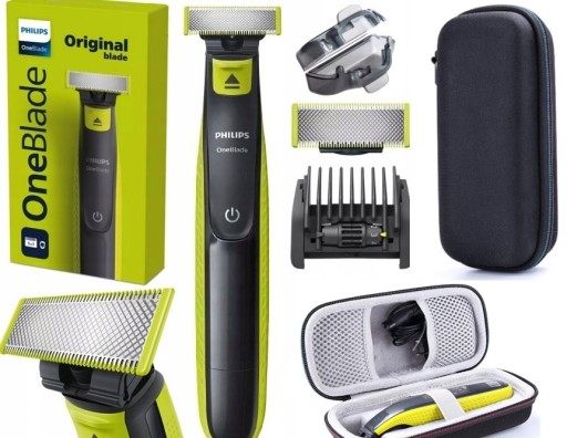 WODOODPORNA GOLARKA TRYMER ONE BLADE PHILIPS NASADKA 5 W 1 +ETUI PODRÓŻNE