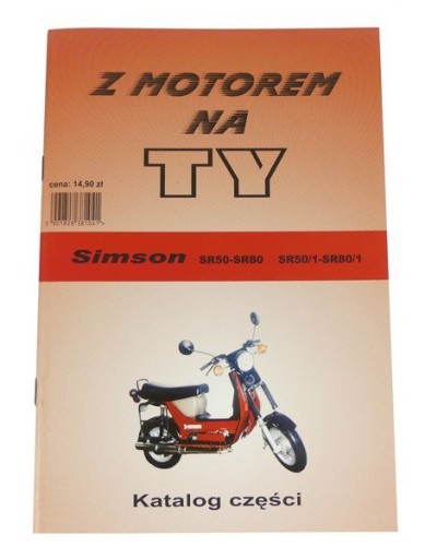 KATALOG CZĘŚCI Z MOTOREM NA TY KSIĄŻKA SIMSON SR50
