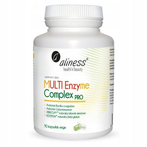 Aliness Enzyme Complex Roślinne enzymy trawienne.