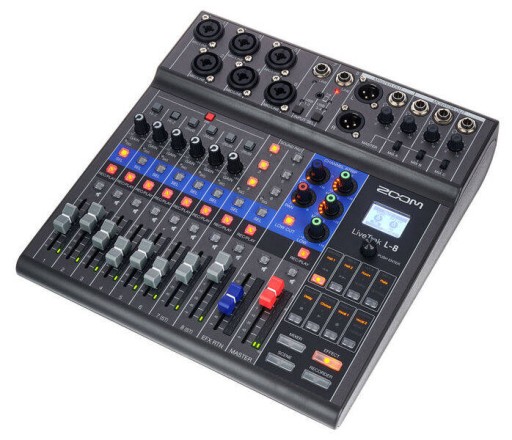 ZOOM L-8 LIVETRAK MIKSER AUDIO CYFROWY SD USB REJESTRATOR INTERFEJS