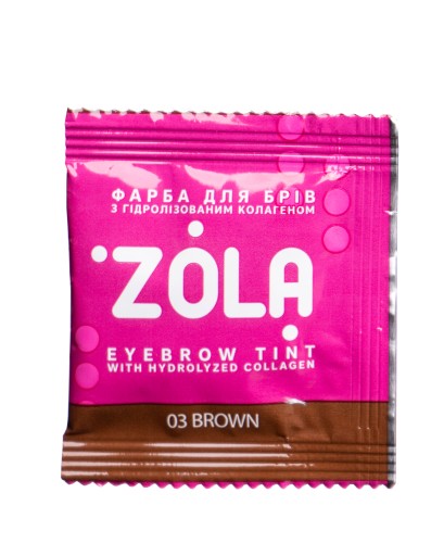 ZOLA farba do brwi 03 Brown 1,5ml+aktywator