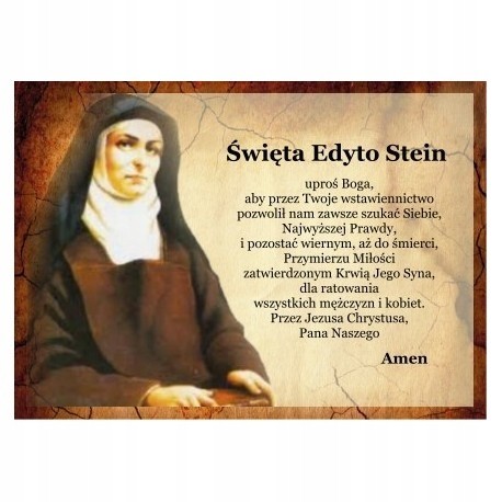 Pocztówka 14. Mój Patron - św. Edyta