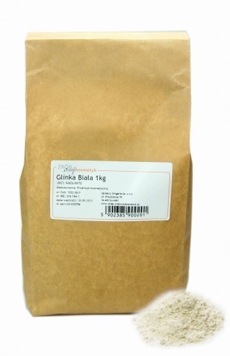 Glinka biała (kaolin) 1kg Zrób Swój Kosmetyk