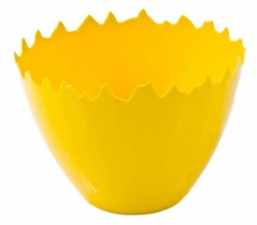 SKORUPKA OSŁONKA DONICZKA NA JAJKA ŚREDNIA 11,5cm ŻÓŁTA