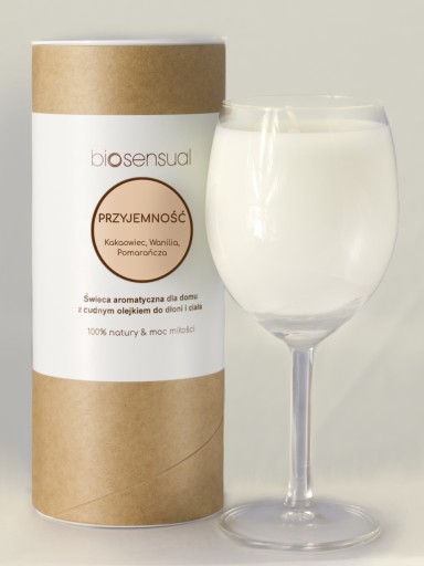 Świeca do masażu naturalna olejki PRZYJEMNOŚĆ 200g