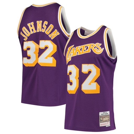 Koszulka do koszykówki Magic Johnson Los Angeles Lakers