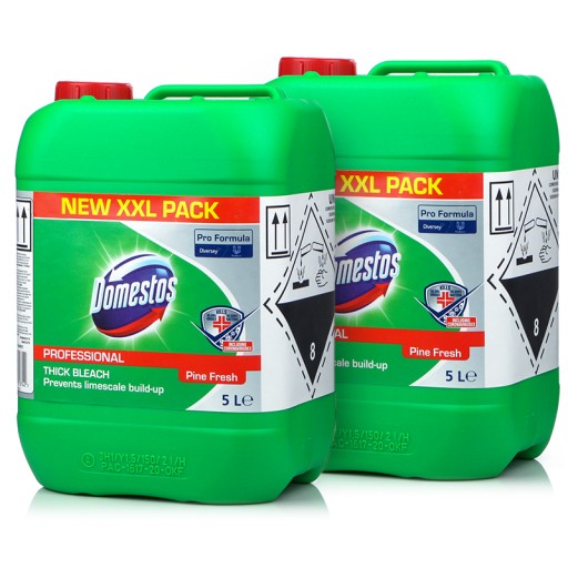 DOMESTOS 5L ŻEL DO WC DEZYNFEKUJACY LEŚNY PINE x 2