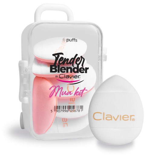 Clavier Tender Blender Zestaw Mini Gąbek Do Makijażu Mua Kit 6 szt