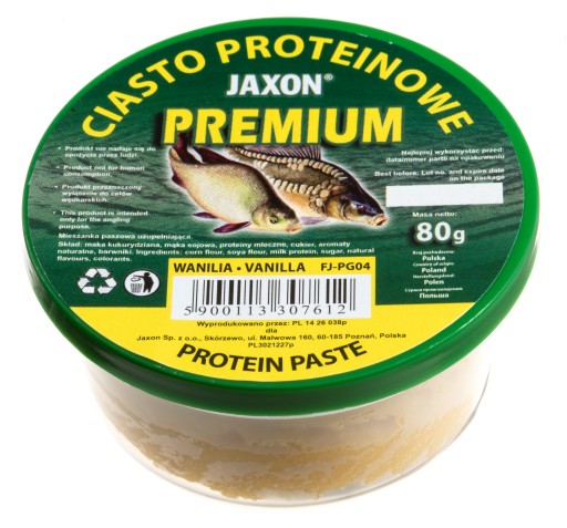 GOTOWE CIASTO WĘDKARSKIE PROTEINOWE 80g WANILIOWE