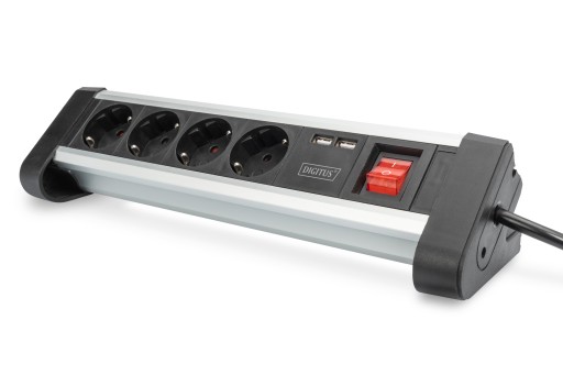 PRZEDŁUŻACZ LISTWA ZASILAJĄCA 4x 230V 2xUSB 1,5m