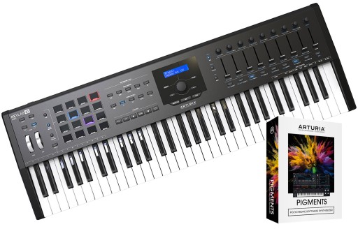 Arturia KeyLab 61 mk2 BLACK + PIGMENTS | w 24h